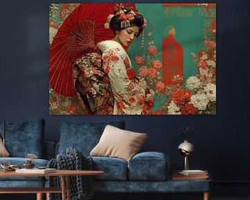 picturesque Japanese art Geisha by Egon Zitter