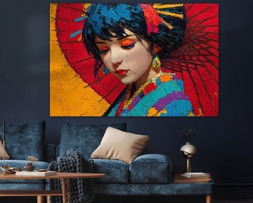 picturesque Japanese art Geisha by Egon Zitter