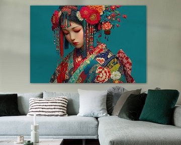 malerische japanische Kunst Geisha von Egon Zitter