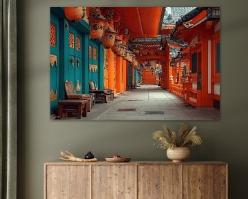 malerisches Straßenbild in Japan