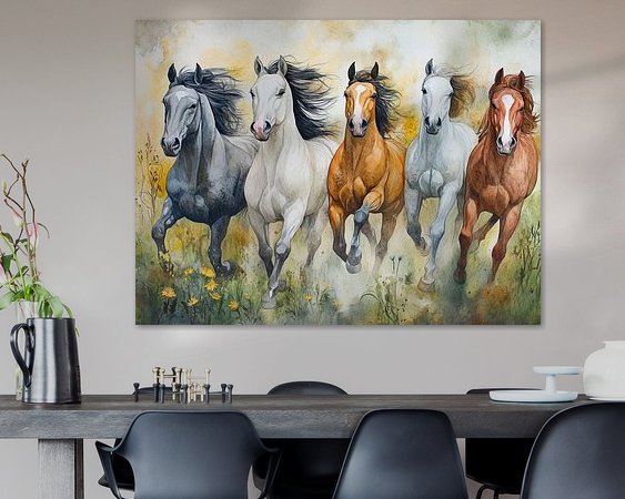 Example of the artwork in a room