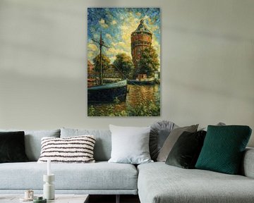 Windroos aan de Wilhelminakade van Stadspronk