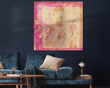 Abstract Organic Shapes in Pastel Colors by Abstract Minimalist Art