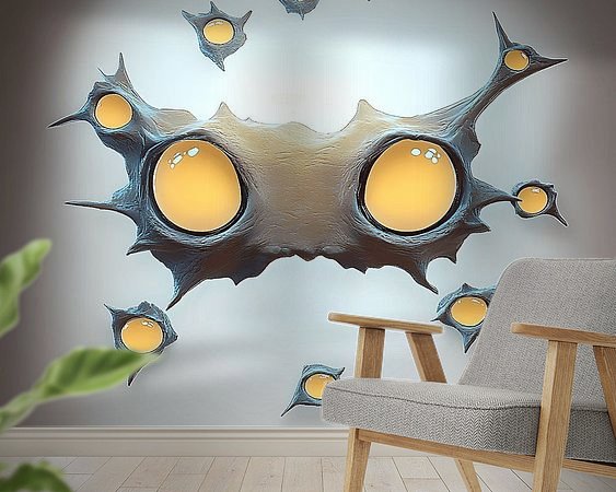 Example of the artwork in a room