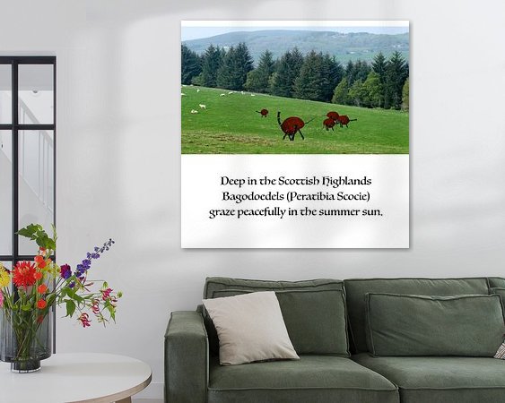 Example of the artwork in a room