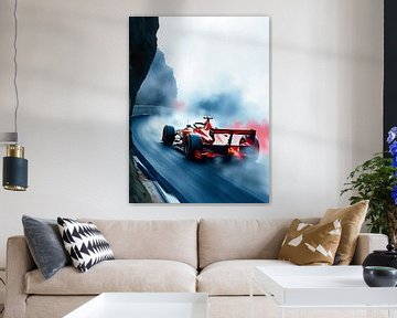 Red Ferrari Formula One by MIROKKU