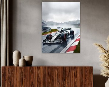 Mercedes AMG Formula One Raining Speeding by MIROKKU