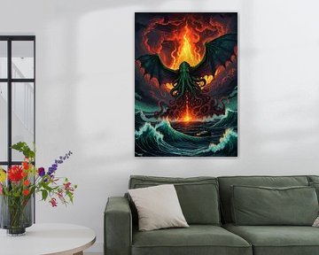Cthulhu Rising On The Ocean