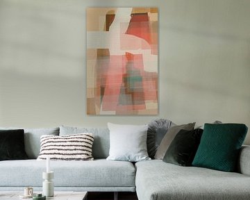 Colorful modern abstract shapes and lines by Dina Dankers