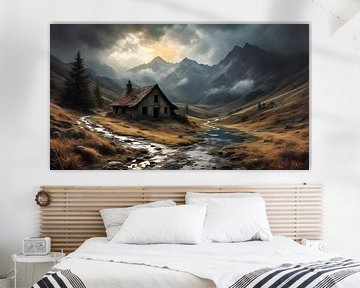 refuge de montagne isolé