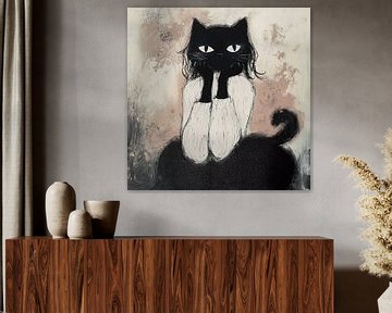 Tête de chat et rêve éveillé sur Bianca ter Riet