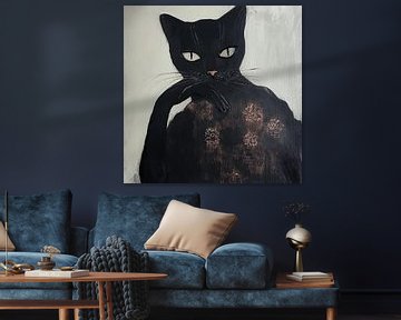 Le chat qui réfléchit sur Bianca ter Riet