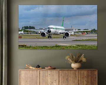Transavia Airbus A321neo in retro livery.