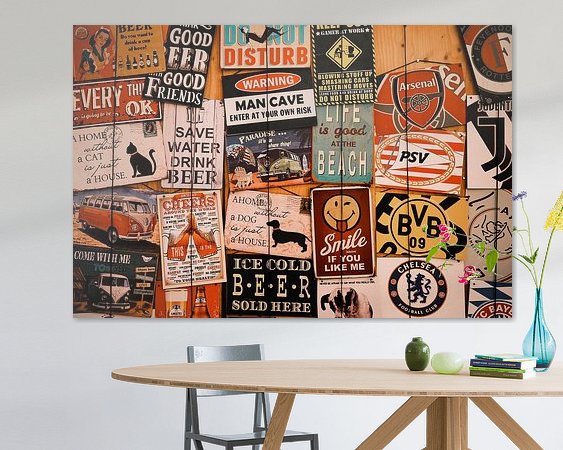 Example of the artwork in a room