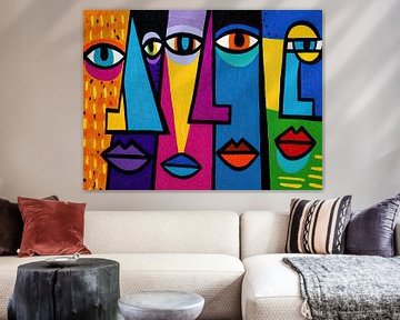 Eyes and Shapes Unite van ARTEO Schilderijen