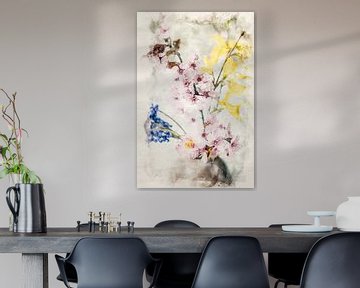 Danse des fleurs dans la lumière du matin