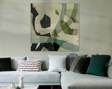 Modern abstract in neutrale kleuren van Abstract Minimalist Art
