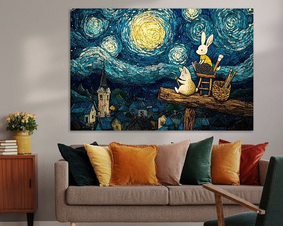 Example of the artwork in a room