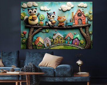 Example of the artwork in a room