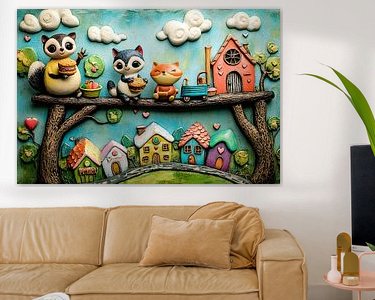 Example of the artwork in a room