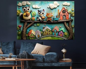 Imaginative animals and houses by Imperial Art House