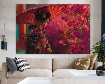 painting japan Geisha by Egon Zitter