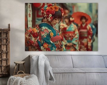 painting japan Geisha by Egon Zitter