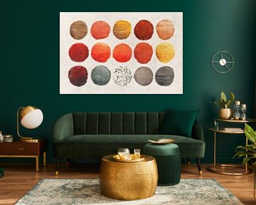 Autumn palette in circles by Whale & Sons