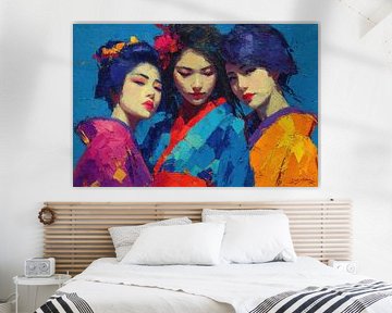 modern japanese art Geisha