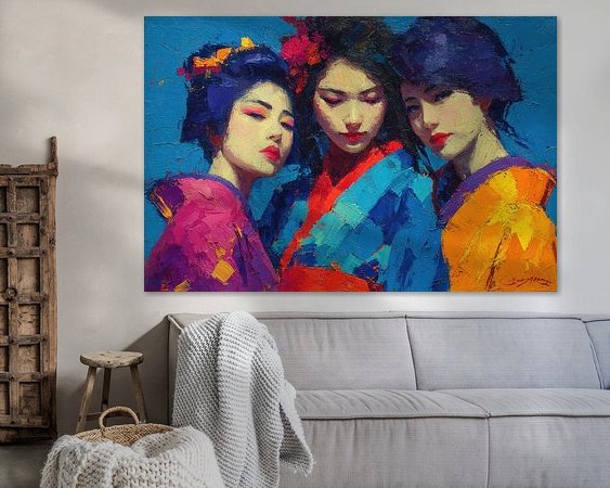 Example of the artwork in a room