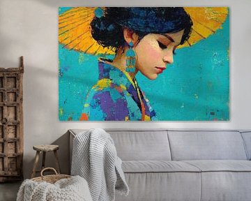 modern japanese art Geisha by Egon Zitter