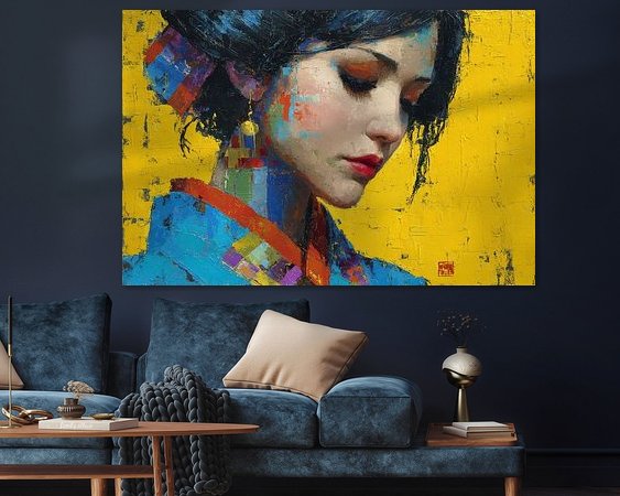 Example of the artwork in a room