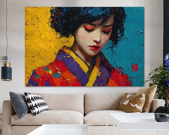 Example of the artwork in a room