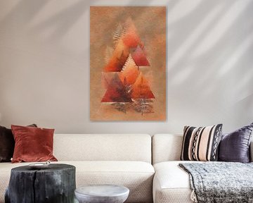 Red triangles with ferns by Whale & Sons