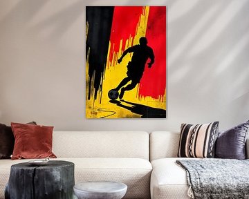 Duitsland voetbalspeler schaduw silhouet van MIROKKU