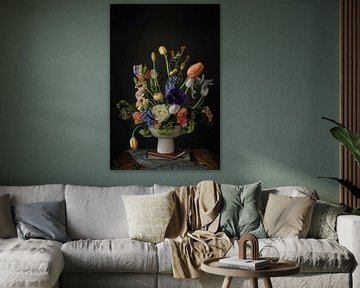 Spring flower arrangement