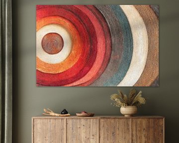 Concentrische jaarringen in diepe kleuren van Whale & Sons