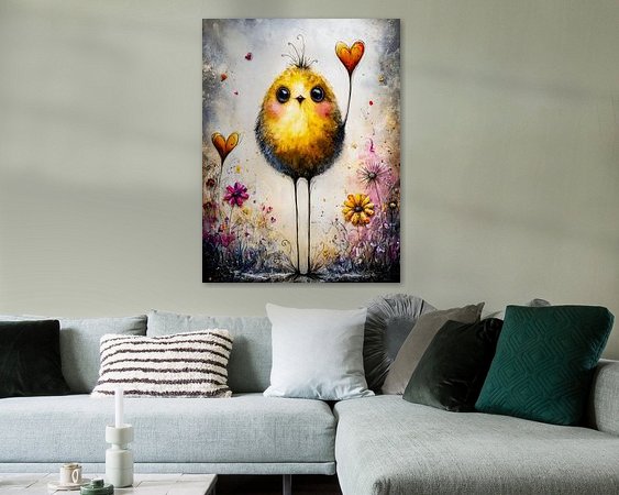 Example of the artwork in a room