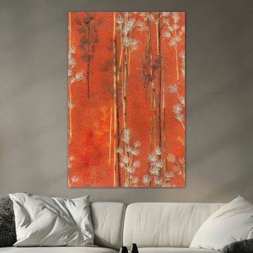 Trees in soft orange