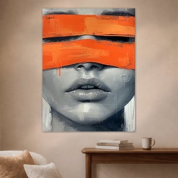 Bold Contrast – Abstract portret krachtig en modern van SPEQ ART