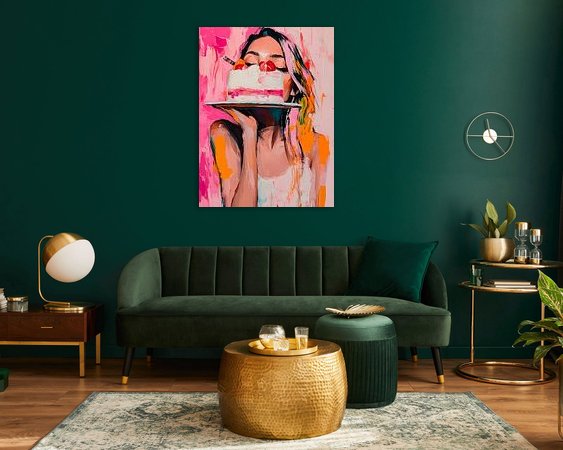 Example of the artwork in a room