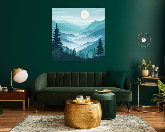 Example of the artwork in a room
