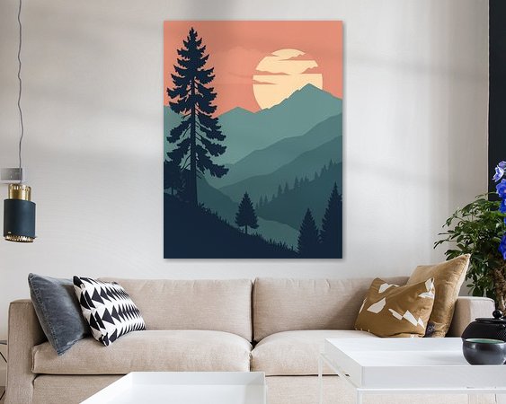 Example of the artwork in a room