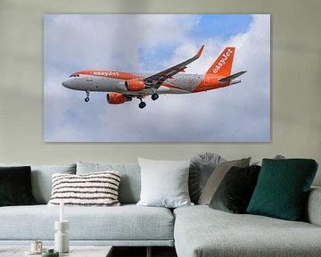 EasyJet Airbus A320 in special 20 Years livery.