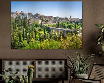 Gravina in Apulien: Altstadt, Brücke und Schlucht. Apulien, Italien von Stefano Orazzini