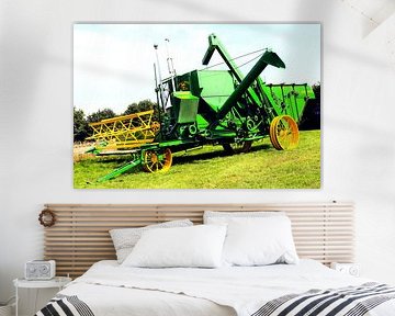 John Deere Mähdrescher mit Aufbaumotor aus 1940