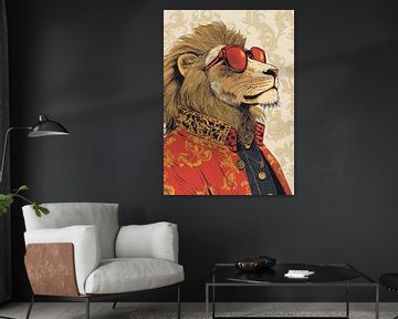 Mode Leeuw | Leeuw Zonnebril van OMG Art