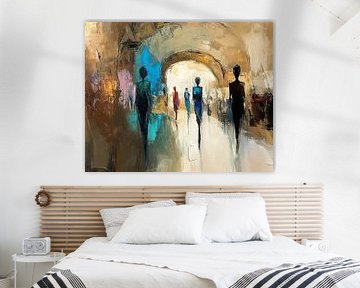 Abstracte Mensen van Kunst Kriebels