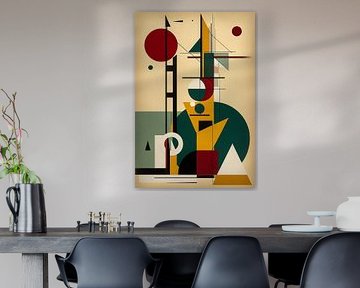 Abstrakte Bauhaus-Kunst