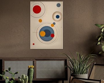 Abstraktes Bauhaus Rund